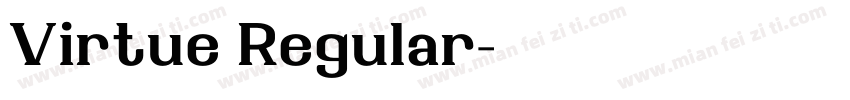 Virtue Regular字体转换